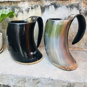 Taza de cuerno para beber REAL y diseño único con uso de alta calidad para whisky, cerveza, taza de cuerno para beber de Falak World Export - Product Image 1
