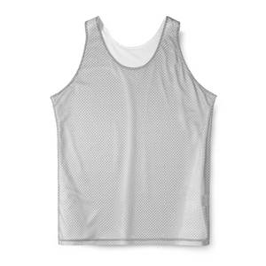 Camiseta de baloncesto para hombre de punto transpirable informal, camiseta sin mangas de poliéster estampada con diseño de malla cómoda para jugadores - Product Image 1