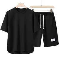 Ensemble Polo Homme Col Rond Haut de Gamme Couleur Unie Manches Courtes Personnalisé Logo Brodé ou Imprimé pour l'Été