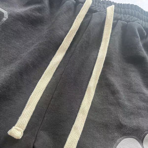 Custom Logo Printed <b>Men's</b> Cotton Jogger <b>Shorts</b> Breathable Acid Wash Streetwear Embroidered Technics High Waist Mid Waist Styles - Product Image 4