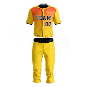 Uniforme de béisbol ligero de alta calidad Opciones de conjunto de color personalizado de secado rápido y transpirable - Product Image 3
