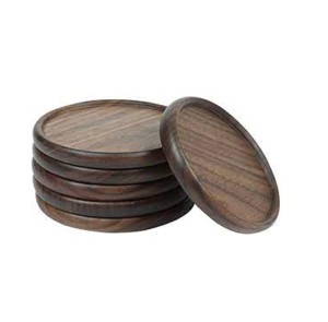 Sous-verre rond en bois naturel pour la cuisine Restaurant Utilisation Café Accessoires de cuisine Support de dessous de verre - Product Image 1