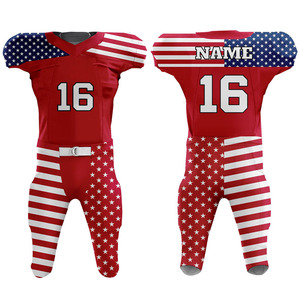 Nouvel arrivage de conception personnalisée vierge, ensemble de compression pour hommes et jeunes adultes avec impression par sublimation, uniforme de football américain - Product Image 6