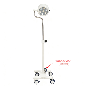 Équipement hospitalier, lampe chirurgicale LED verticale, lampe chirurgicale vétérinaire, lampes de bloc opératoire portables et mobiles - Product Image 6