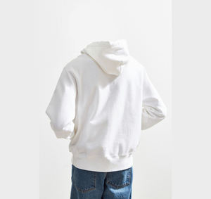 Sweat à capuche brodé surdimensionné en coton 100% premium pour l'hiver, respirant, éco-responsable, toucher doux, coutures durables, avec poche - Product Image 5