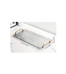 Plateau acrylique de couleur rose design classique plateau acrylique de forme rectangulaire de meilleure qualité pour plateau acrylique de décoration de table de café - Product Image 4