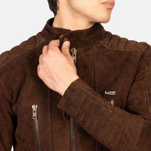 แจ็กเก็ตหนังผู้ชายแบบพอดีตัวใส่สบายแจ็กเก็ตหนังแฟชั่นสำหรับผู้ชาย - Product Image 4