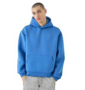 Sweat-shirt à capuche pour homme en coton et polyester de haute qualité, écologique, personnalisé, motif uni, couleur unie, pour l'hiver - Product Image 1