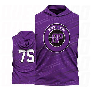 Maglia da Calcio 7v7 Abbigliamento Sportivo con Cappuccio Personalizzazione Sublimata per Flag Football Nome e Numero Personalizzati Abbigliamento Sportivo Leggero Aziendale - Product Image 1