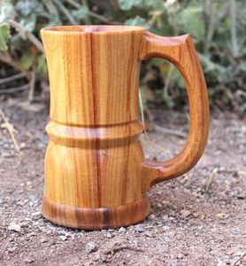 Taza de barra de madera personalizada con asa, nuevo diseño para utensilios de cocina para fiestas de bodas, el mejor producto navideño, jarra de cerveza de cerámica - Product Image 6