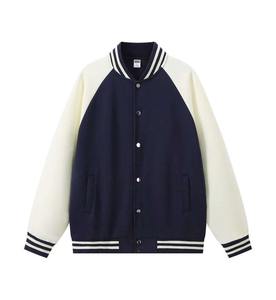 เสื้อแจ็กเก็ตมีกระดุมทรงสลิมฟิต320gsm สำหรับผู้ชายใส่ได้ทั้งชายและหญิงเสื้อแจ็กเก็ตมีกระดุมปิดและดีไซน์งานกันลมสำหรับฤดูใบไม้ร่วง - Product Image 4