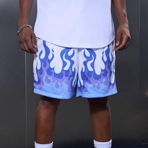 2024 short en maille pour garçons couleur personnalisée coupe ample short respirant confortable vêtements de sport et d'entraînement short de course en maille - Product Image 6