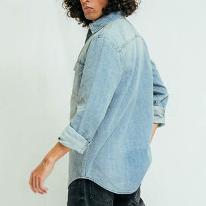 Camisa Vaquera para Hombre, Fabricada en Pakistán, Estilo Casual Urbano, 100% Algodón, Alta Calidad, Ecológica, Nueva Llegada - Product Image 4