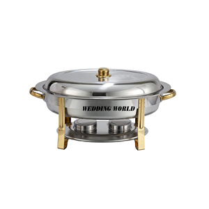 Cuivre martelé chauffe-plats vente à chaud à la main concepteur plat de nourriture taille personnalisée luxe nouveau chauffe-plats en métal en gros - Product Image 6