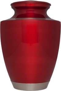 Urna funeraria para cenizas humanas hecha a mano en latón adecuada para entierro de cementerio o nicho de gran tamaño se adapta a restos de adultos hasta 200 - Product Image 3