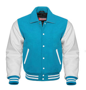 Chaqueta Universitaria de Lona Vintage de Corte Ajustado a Precio de Mayoreo, Estilo Bomber Moderno, Ropa Casual para Primavera, Fabricada en Pakistán - Product Image 1