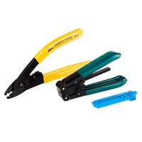Kit d'outils de fibre optique FTTH 12 pièces avec compteur de puissance de fibre optique et localisateur visuel de défauts
