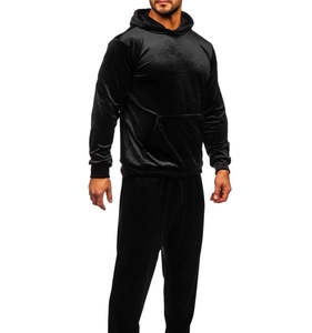 OEM New High Quality Breathable Custom Logo Oversized <b>Velvet</b> <b>Tracksuits</b> Men Velour <b>Tracksuit</b> - Product Image 3