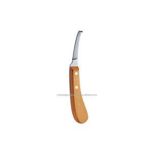 Kit de herramientas de herrador de diseño personalizado, cuchillo de pezuña, hoja de doble cara, pezuña de fácil corte para equipo equino de caballo, mango de madera - Product Image 3