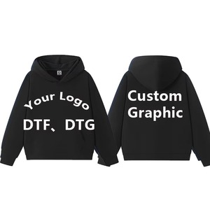 Alta calidad de peso pesado hombres sudaderas logotipo personalizado de fábrica al por mayor para los hombres logotipo personalizado 345GSM algodón polar sudadera - Product Image 3