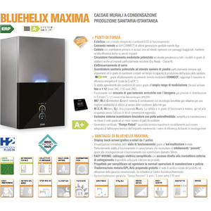 Chaudière à condensation Ferroli Bluehelix Maxima 28C ErP 28 kW pour système de chauffage domestique, compatible méthane ou GPL - Product Image 2