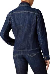 Veste en jean pour femme style de tous les jours essentiel qui peut être assorti avec des hauts ou des robes pour des tenues décontractées polyvalentes - Product Image 2