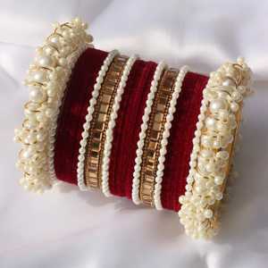 Nuevos diseños brazaletes joyería para mujer tradicional hecho a mano lujo Churi brazaletes conjunto para boda fiesta Eid regalos - Product Image 4