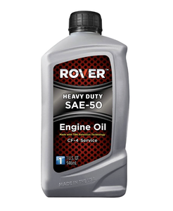 น้ำมันเครื่องโรเวอร์ สำหรับงานหนัก ป้องกันการสึกหรอ SAE-50 บรรจุ 6 ขวด ขนาด 1 ควอร์ต - Product Image 1