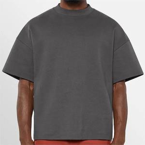 เสื้อยืดโอเวอร์ไซส์สำหรับผู้ชายเสื้อยืดผ้าฝ้าย100% หรูพิมพ์ลายแบบกำหนดเองทรงหลวม - Product Image 5