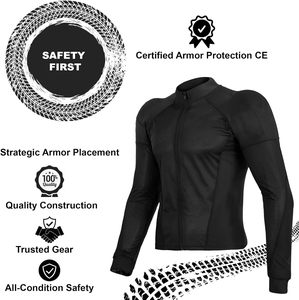 Chemise de moto Armor Mesh Moto Riding Motorbike Jacket pour hommes et femmes - Product Image 3