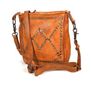 Women's Classic Style Genuine Leather Sling <b>Bag</b> with Cotton Lining Zipper Closure Custom Designs Accepted for Girls - Product Image 6