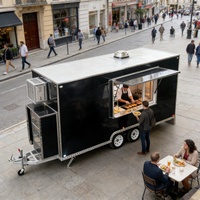 Camion de restauration mobile BBQ Smoker avec grill et équipement de cuisine