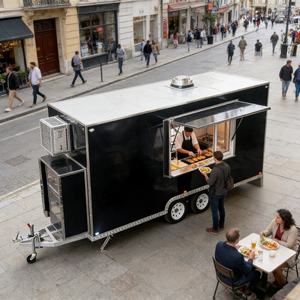 <span class=keywords><strong>Camion</strong></span> de restauration mobile BBQ Smoker avec grill et équipement de cuisine - Product Image 3