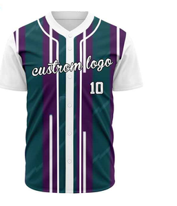 Venta al por mayor en blanco camisa de béisbol de los hombres de diseño personalizado de impresión Jersey de béisbol ropa deportiva de sublimación Jersey de béisbol - Product Image 3