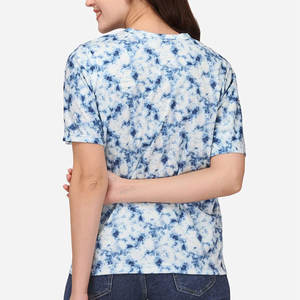 T-shirt décontracté pour femme, col rond, été, éco-responsable, mélange Spandex/Polyester 220g, séchage rapide, respirant, haute qualité, manches courtes - Product Image 6