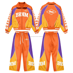 Conjunto Deportivo Personalizado para Hombre, Chaqueta Deportiva con Cremallera, Chaqueta Cortavientos de Nailon, Trajes Deportivos para Hombre - Product Image 3