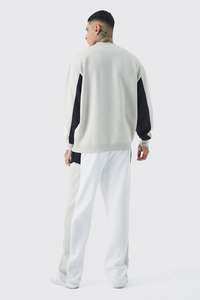 OEM nuevo Unisex logotipo personalizado cuello redondo sudadera Jogger Conjunto elegante Streetwear pulóver bloque de Color sólido Casual invierno - Product Image 2