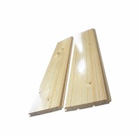 Plaque de protection murale en bois massif de pin blanc du Guangdong sans peinture, pour plafond et décoration intérieure de sauna