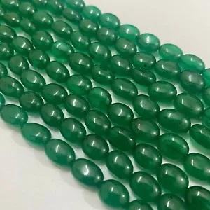HAYAAT GEMS HG-541 Oval Green <b>Loose</b> Gemstone <b>Beads</b> for Jewelry Making Handmade Smooth Third Party Appraisal ZM Origin - Product Image 2