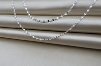 Chaîne de miroir à paillettes en argent sterling 925 d'excellente qualité pour hommes et femmes Designer fait à la main Design classique à la mode personnalisé
