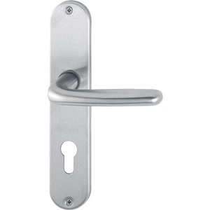 Cardiff E1850Z/302 Stainless Steel <b>Long</b> Plate Set F69 PZ 72mm DIN Left/Right HOPPE for <b>Curtain</b> Poles Tracks & Accessories - Product Image 1