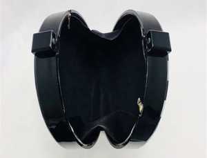 Pochette ronde noire pour femme, pochette en résine, perle plaquée or, luxe, papillon, charme solide, ensemble de pochettes pour mariage - Product Image 2