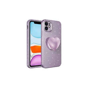 Coque de luxe scintillante pour Pop Socket pour iPhone 11 13 Pro Max Plus, protection de l'appareil photo, coque en silicone antichoc pour téléphone portable - Product Image 1