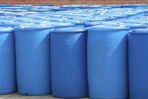 Venda quente 200L HDPE Azul Barreiras De Embalagem De Plástico/tambor Recipiente com anéis duplos atacado \ Galão Usado Tambor De Plástico - Product Image 5