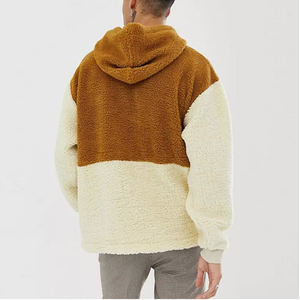 2025 sweat à capuche Sherpa pour hommes sweat-shirt de rue uni personnalisé 100% coton brodé Technique polaire épaisse pour les sweats à capuche d'hiver pour hommes - Product Image 3