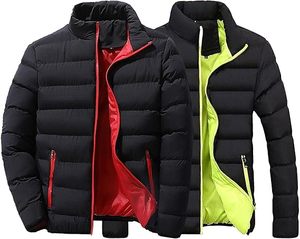 Men's Casual Winter Varsity <b>Jacket</b> <b>Mandarin</b> <b>Collar</b> Full Zip Long Sleeve Letter Pattern Waterproof Eco-Friendly - Product Image 4