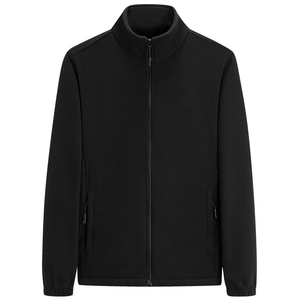 แจ็คเก็ตหนัง PU คุณภาพสูงสำหรับผู้ชาย สไตล์เกาหลี แฟชั่นกันลม แห้งเร็ว พร้อมโลโก้ด้านหน้า เหมาะสำหรับฤดูใบไม้ร่วงและฤดูหนาว - Product Image 1