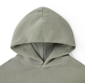 100% coton pulls décontractés pour hommes avec capuche brodée hiver sweats à capuche sans cordon pour hommes - Product Image 4