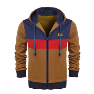Sweat à capuche zippé pour hommes taille XS 100% tissu polaire en coton motif imprimé personnalisé manches longues vêtements de rue pour l'hiver à prix raisonnable - Product Image 1