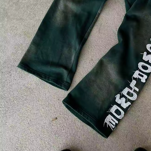 Custom printed Men <b>Distressed</b> Embroidery sweatpants at hot price and <b>top</b> selling - Product Image 6